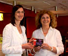 Christiane Delank at the Press Conference together with Eva Wagner-Pasquier